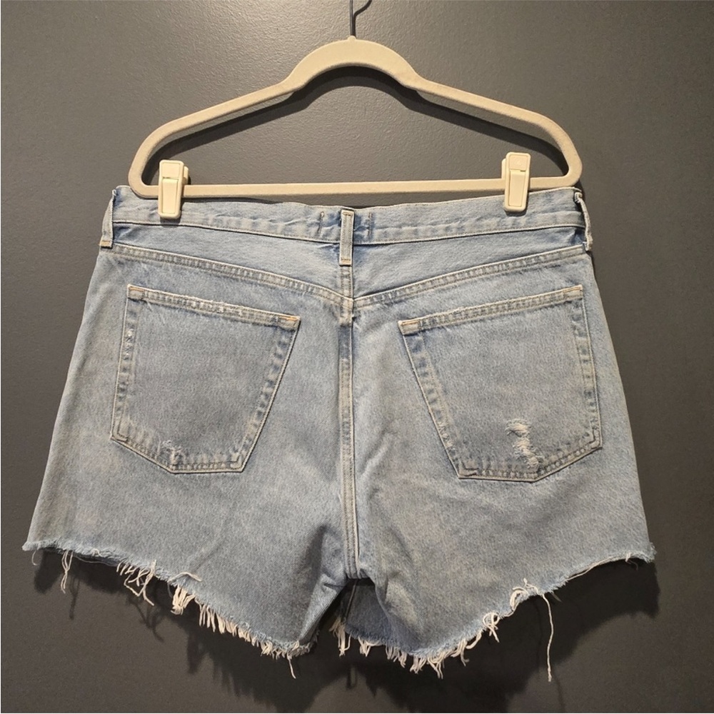 ❤️🔥AGOLDE - Light Blue Parker Long Denim Shorts - 32 - Picture 2 of 3